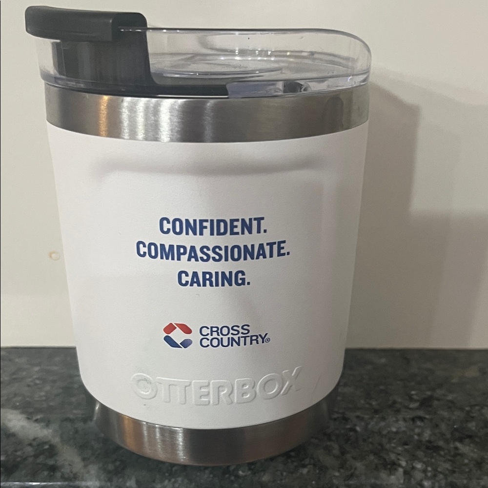 OtterBox White Tumbler with Motivational Text